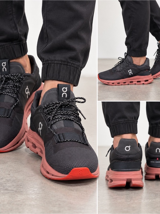 On Running Other - On Running Men's Black and Rose Athletic Socks-Inspired Running Shoes